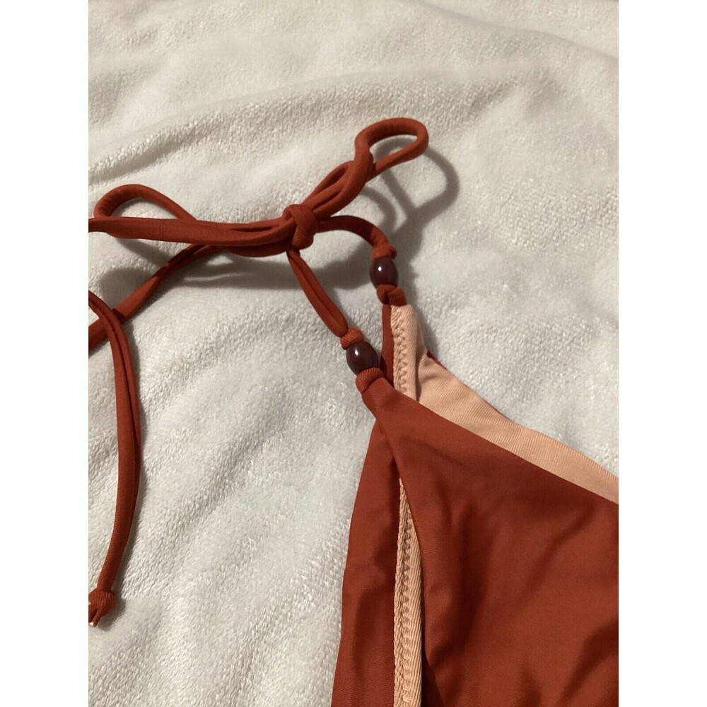 J. Crew Rust Red Tie-Side Bikini Bottom - Picture 4 of 7